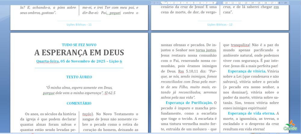 Preparando as lições