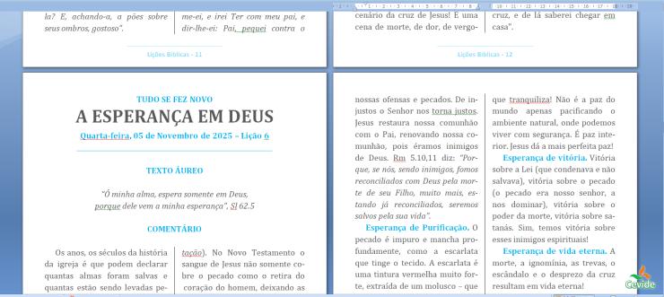 Preparando as lições