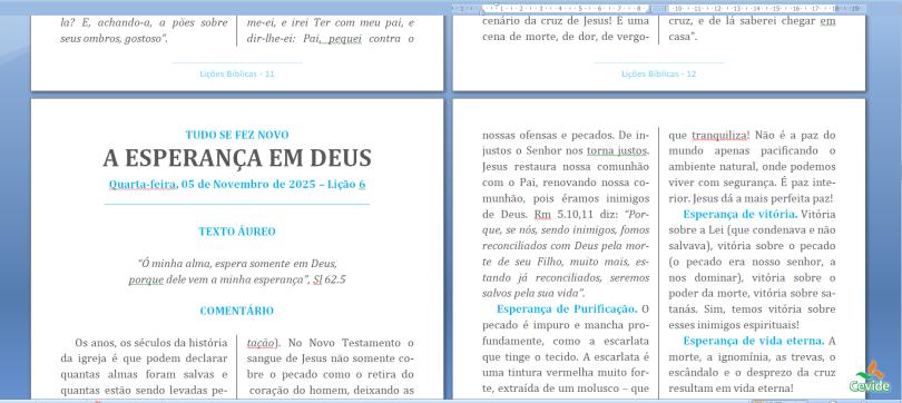Preparando as lições